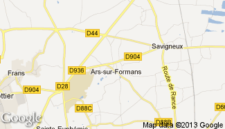 Plan de Ars-sur-Formans