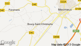 Plan de Bourg-Saint-Christophe