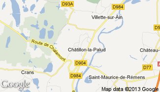 Plan de Châtillon-la-Palud
