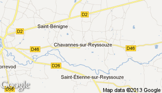 Plan de Chavannes-sur-Reyssouze