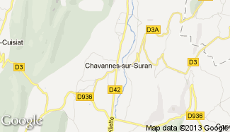Plan de Chavannes-sur-Suran