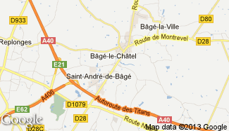 Plan de Saint-André-de-Bâgé
