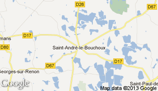Plan de Saint-André-le-Bouchoux
