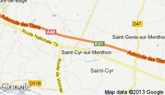 Plan de Saint-Cyr-sur-Menthon