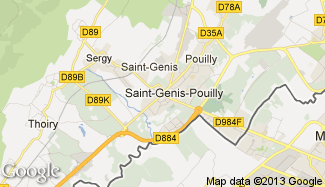 Plan de Saint-Genis-Pouilly