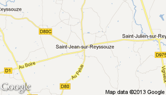 Plan de Saint-Jean-sur-Reyssouze