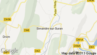 Plan de Simandre-sur-Suran