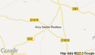 Plan de Arcy-Sainte-Restitue