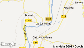 Plan de Azy-sur-Marne