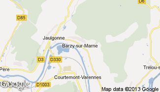 Plan de Barzy-sur-Marne