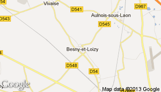 Plan de Besny-et-Loizy