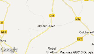 Plan de Billy-sur-Ourcq