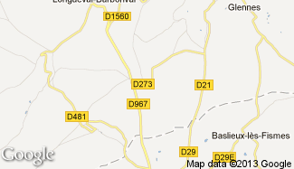 Plan de Blanzy-lès-Fismes