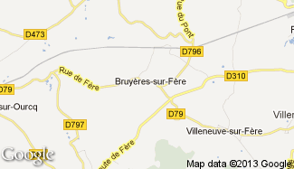 Plan de Bruyères-sur-Fère