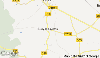Plan de Bucy-lès-Cerny