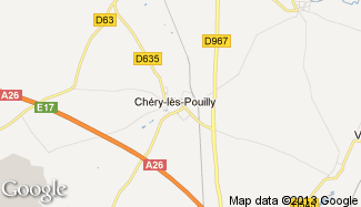 Plan de Chéry-lès-Pouilly