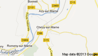 Plan de Chézy-sur-Marne
