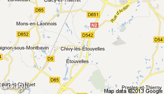Plan de Chivy-lès-Étouvelles