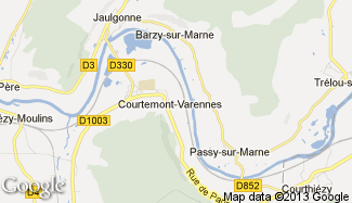 Plan de Courtemont-Varennes