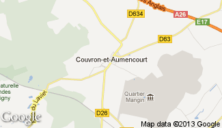 Plan de Couvron-et-Aumencourt