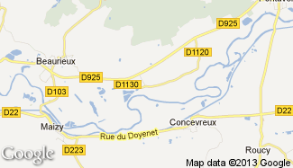 Plan de Cuiry-lès-Chaudardes