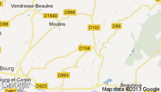 Plan de Cuissy-et-Geny