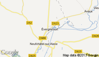 Plan de Évergnicourt