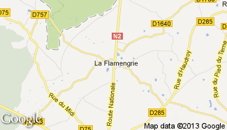 Plan de La Flamengrie