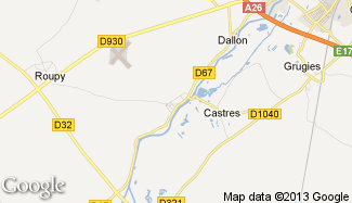 Plan de Fontaine-lès-Clercs