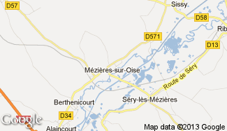 Plan de Mézières-sur-Oise