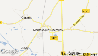 Plan de Montescourt-Lizerolles