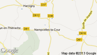 Plan de Nampcelles-la-Cour