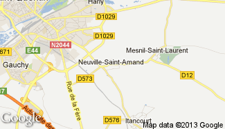 Plan de Neuville-Saint-Amand