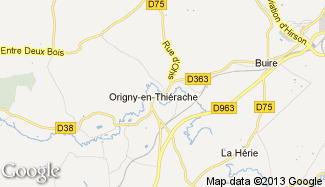 Plan de Origny-en-Thiérache
