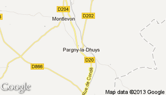 Plan de Pargny-la-Dhuys