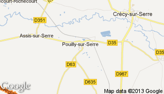 Plan de Pouilly-sur-Serre