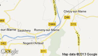 Plan de Romeny-sur-Marne