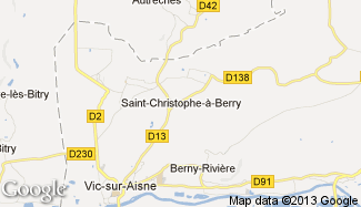 Plan de Saint-Christophe-à-Berry