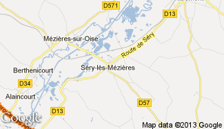 Plan de Séry-lès-Mézières