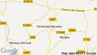 Plan de Vendresse-Beaulne