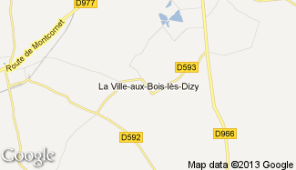 Plan de La Ville-aux-Bois-lès-Dizy