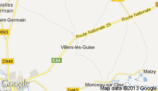Plan de Villers-lès-Guise