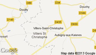 Plan de Villers-Saint-Christophe