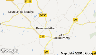 Plan de Beaune-d'Allier