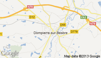 Plan de Dompierre-sur-Besbre