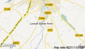 Plan de Lavault-Sainte-Anne