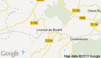 Plan de Louroux-de-Bouble