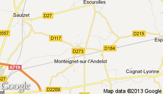 Plan de Monteignet-sur-l'Andelot