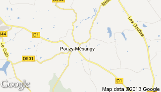 Plan de Pouzy-Mésangy