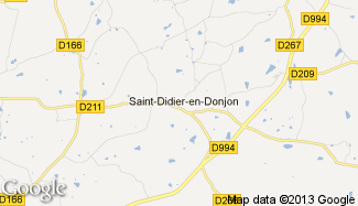 Plan de Saint-Didier-en-Donjon